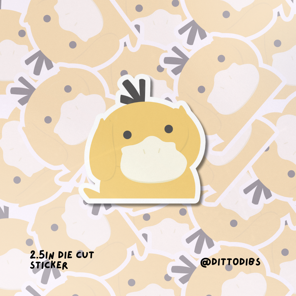 Psyduck 2in Die Cut Sticker