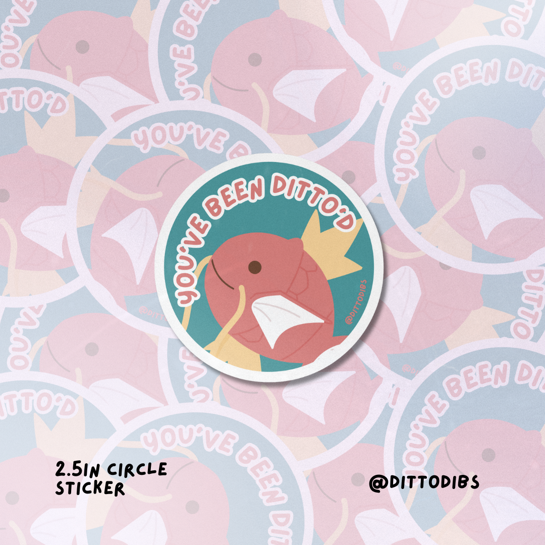 Magikarp 2in Circle Sticker