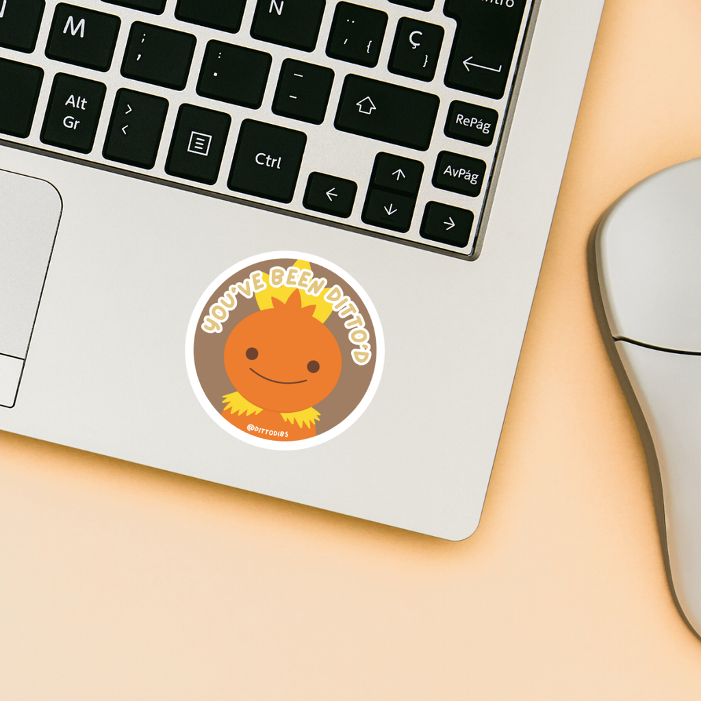 Torchic 2in Circle Sticker