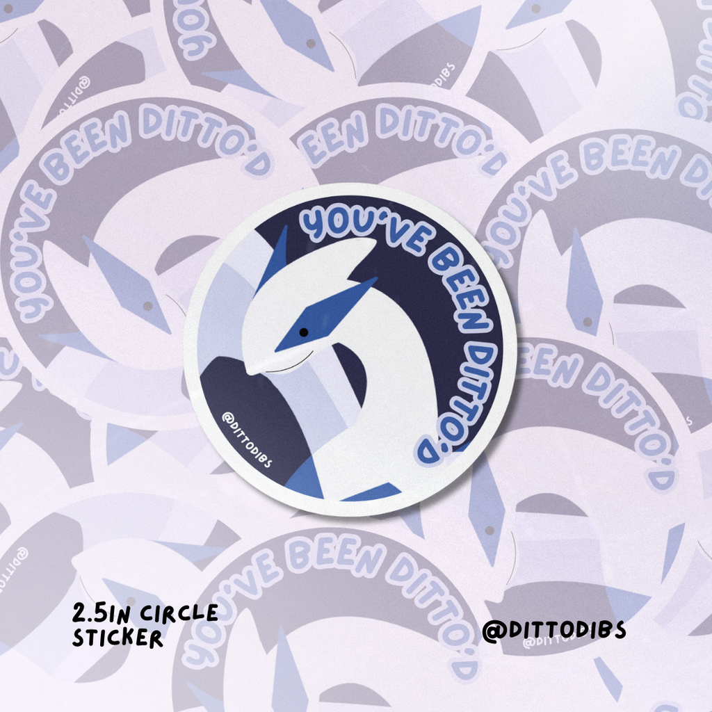 Lugia 2in Circle Sticker