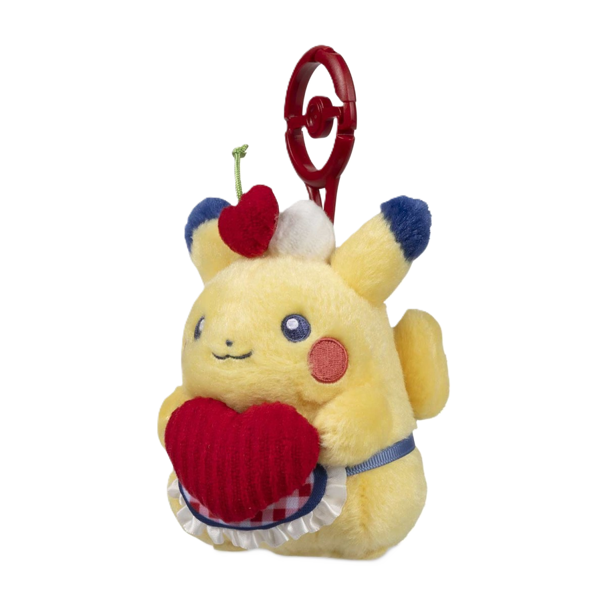 Pikachu with Heart Sweetheart Diner Plush Key Chain