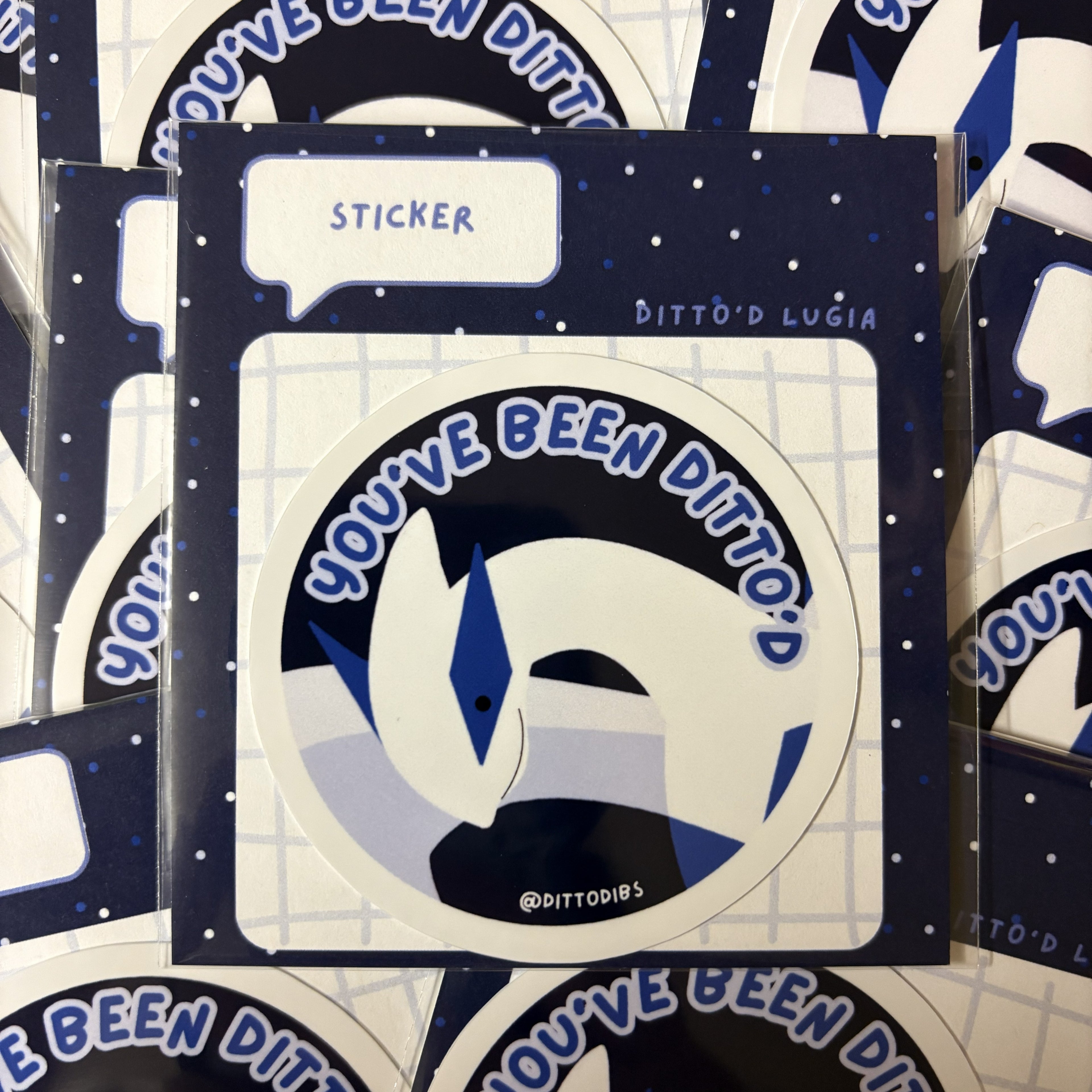 Lugia 2in Circle Sticker