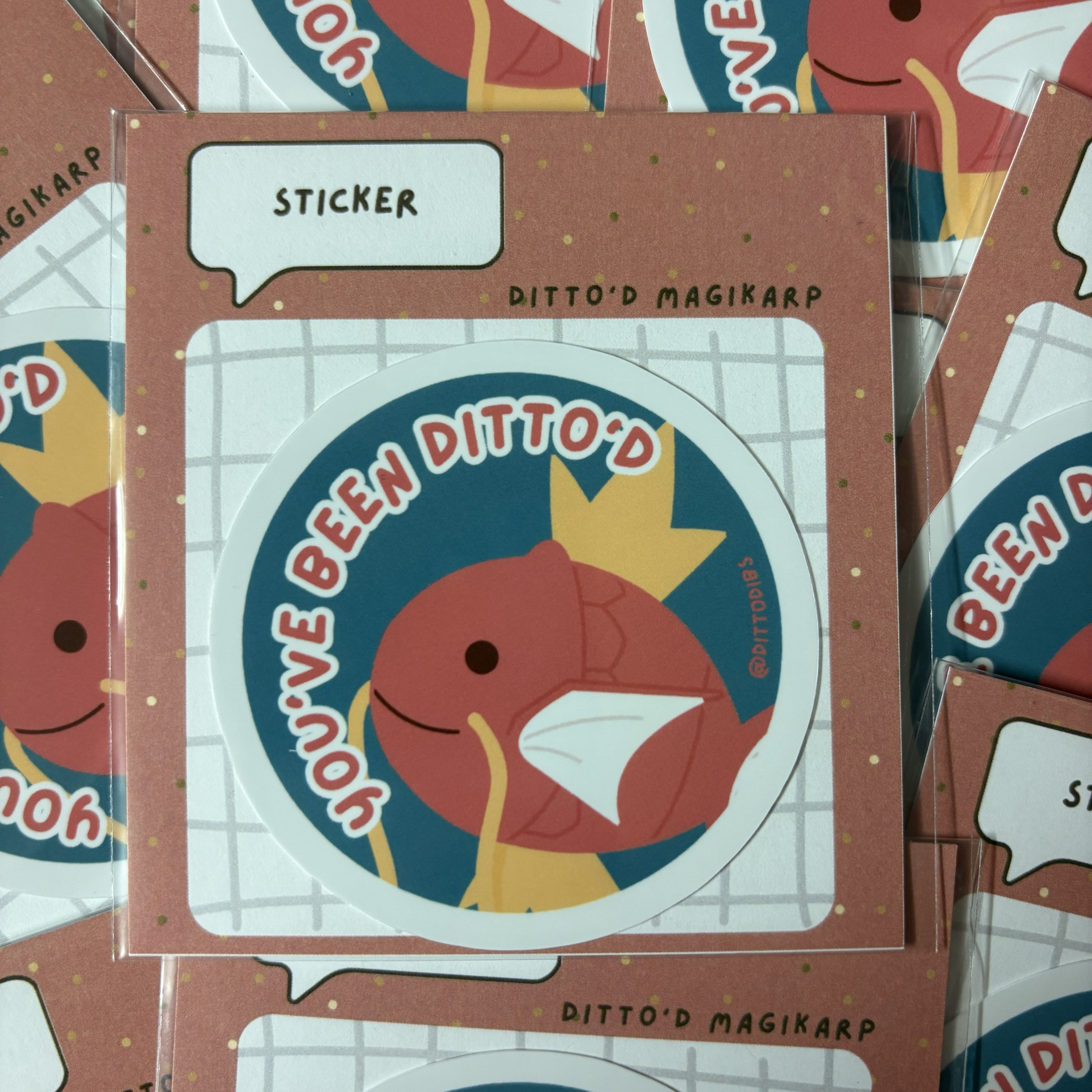 Magikarp 2in Circle Sticker