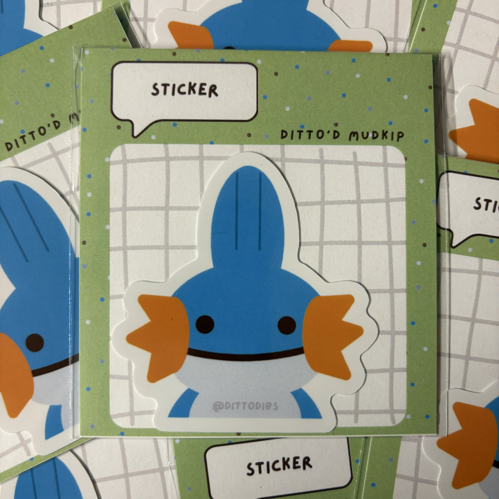 Mudkip 2in Die Cut Sticker