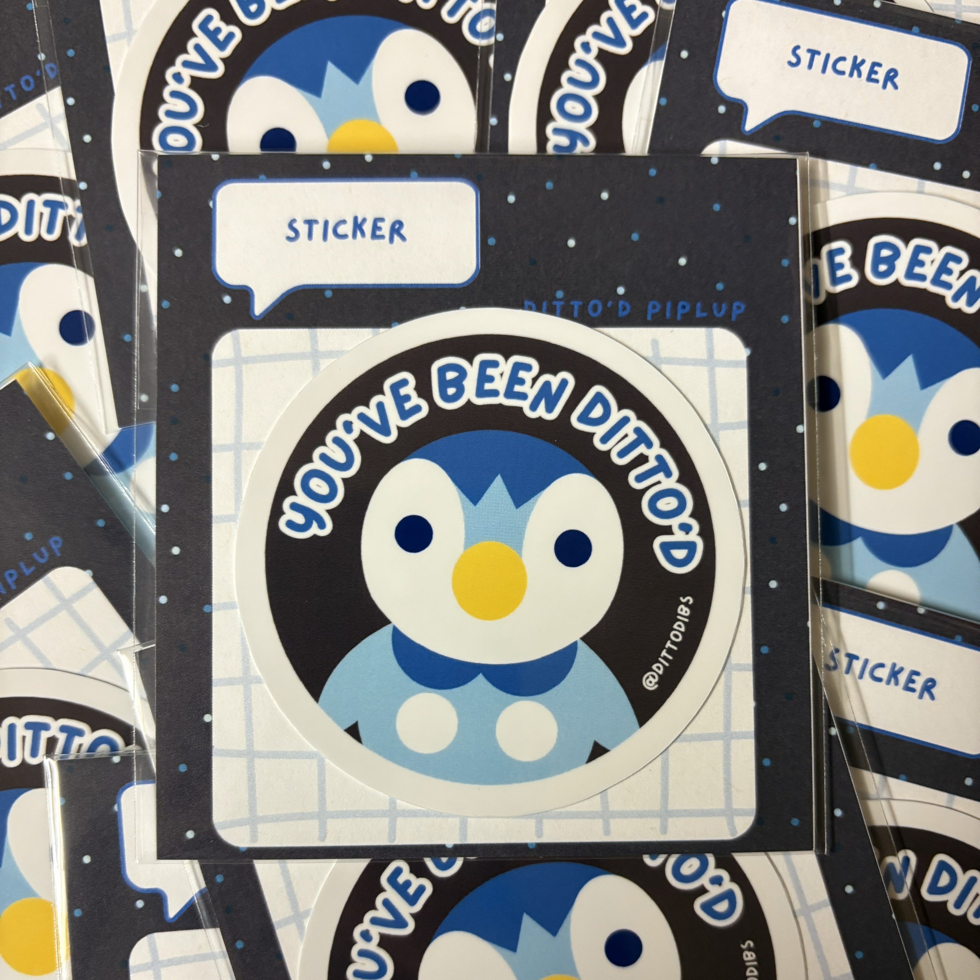 Piplup 2in Circle Sticker