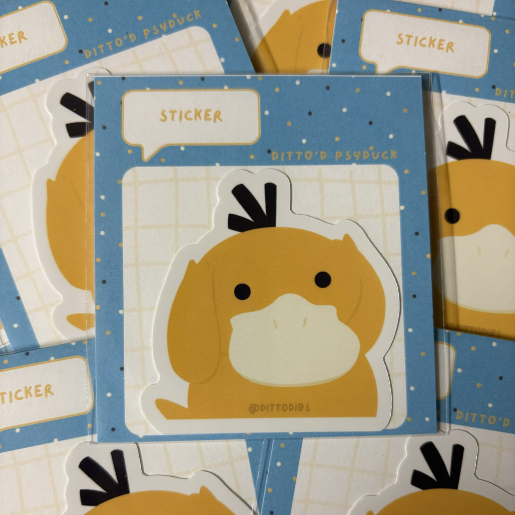 Psyduck 2in Die Cut Sticker