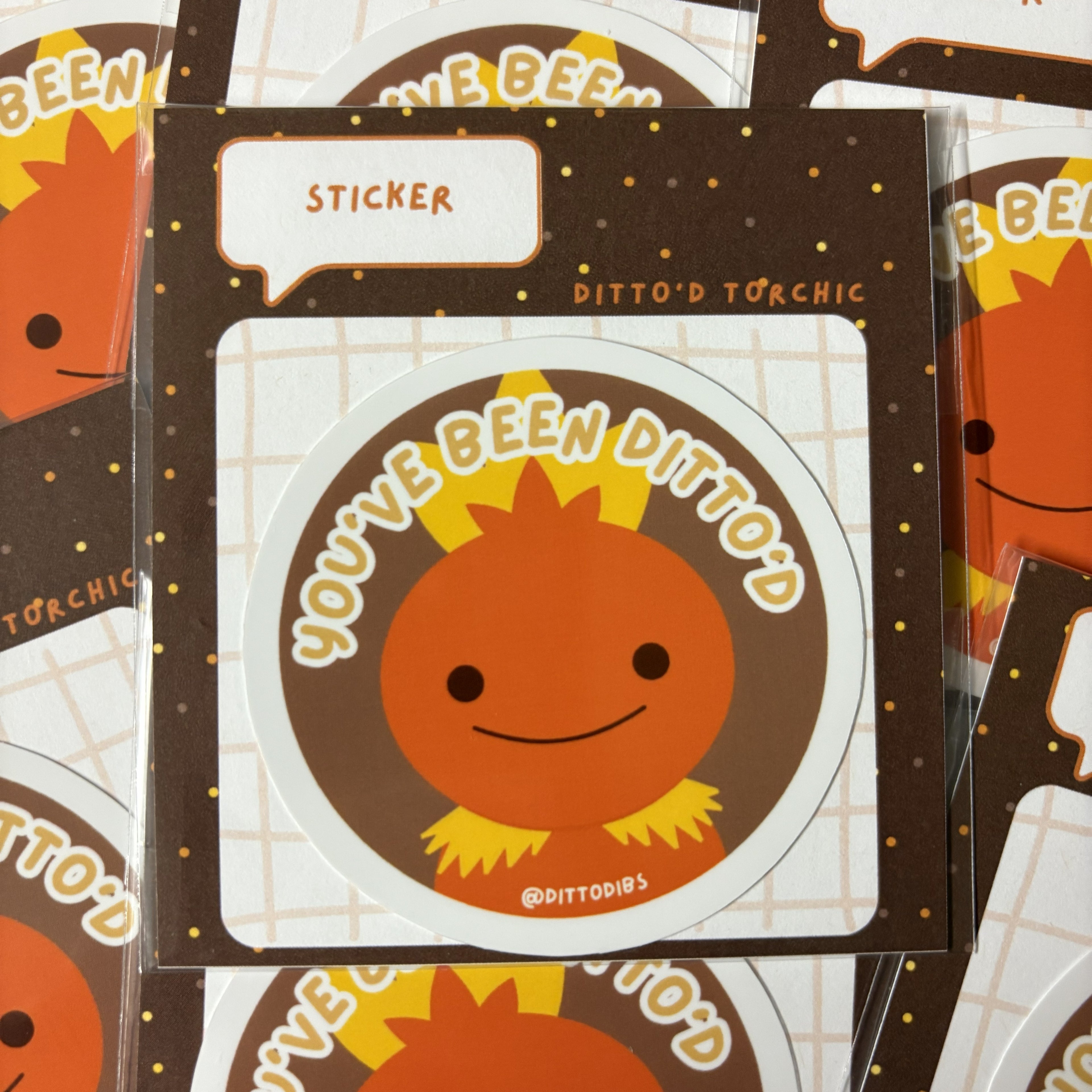 Torchic 2in Circle Sticker